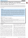 Cover page: Insulin Resistance: Regression and Clustering