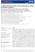 Cover page: Longitudinal Measurements of Glucocerebrosidase activity in Parkinson’s patients