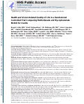 Cover page: Health- and Vision-Related Quality of Life in a Randomized Controlled Trial Comparing Methotrexate and Mycophenolate Mofetil for&nbsp;Uveitis