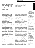 Cover page: Myotonia congenita with strabismus in a large family with a mutation in the SCN4A gene