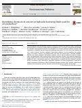 Cover page: Identifying chemicals of concern in hydraulic fracturing fluids used for oil production.