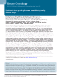 Cover page: Pediatric low-grade gliomas: next biologically driven steps.