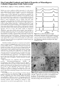 Cover page: Size-Controlled Synthesis and Optical Properties of Monodisperse Colloidal Magnesium Oxide Nanocrystals