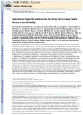 Cover page: Subclinical hyperthyroidism and the risk of coronary heart disease and mortality.