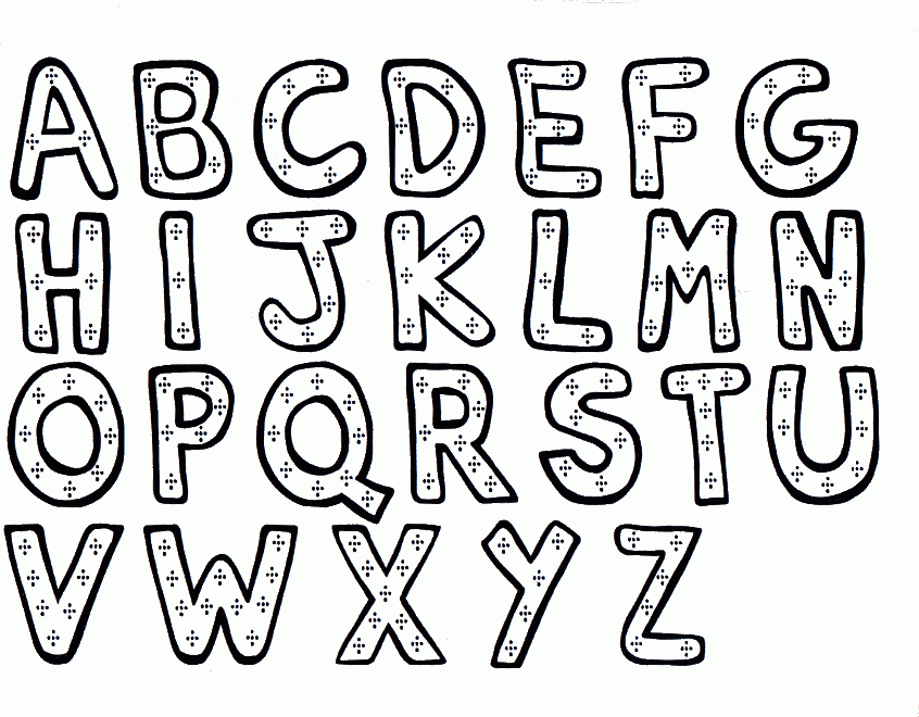 Free Printable Alphabet Letter Coloring Pages