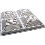 640-4770V | 18 x 18 Inch Grate and Frame White