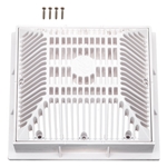 640-4790V | 9 x 9 Inch Grate and Frame White