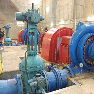 gate valve with francis turbine