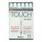 Shinhan Touch Twin Brush Marker Set 6 Wood