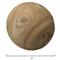 Amanda Coastal Brown Carved Wood Orb Sculpture - Set of 3 | Kathy Kuo Home