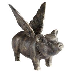 Papey Modern Classic Brown Iron Winged Pig Figurine