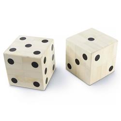 Regina Andrew Industrial White Bone Decorative Oversized Gaming Dice Pair