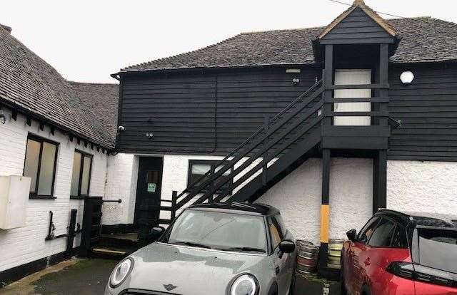 The building is clearly being well-maintained, but even a side view from the car park shows the remarkable history of this pub