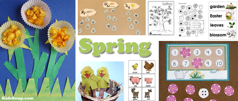 Spring activities and crafts for preschool and kindergarten