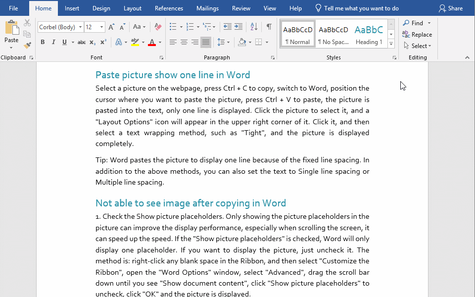 How to move pages in Word