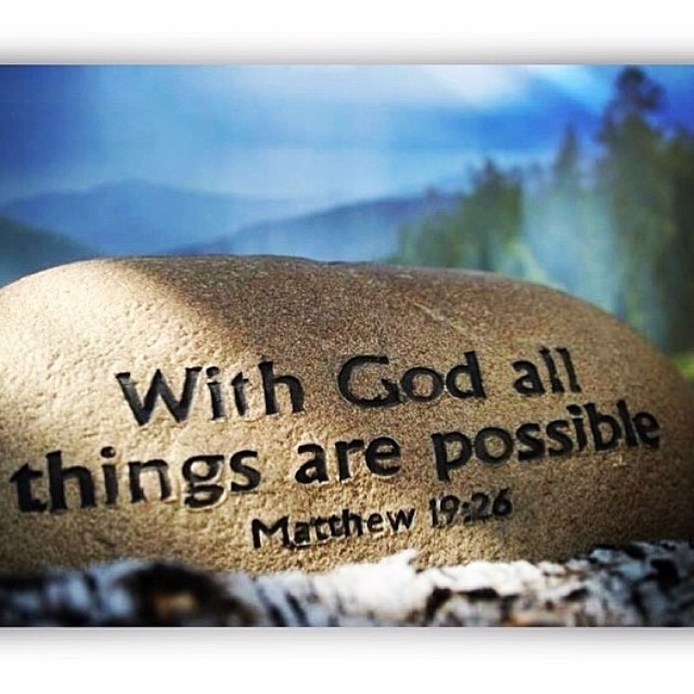 With God all things are possible