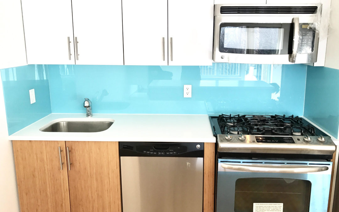 Tempered Glass Kitchen Backsplash