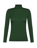 Dolcevita Girocollo in Tencel a Manica Lunga - Verde