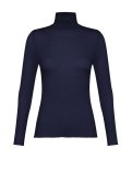 Dolcevita in Tencel™ e Cashmere a Manica Lunga - Blu