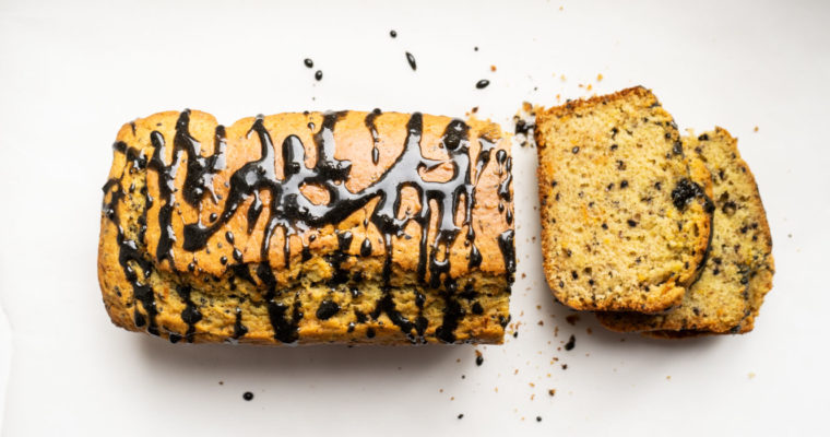 Citrus and black sesame pound cake {vegan}