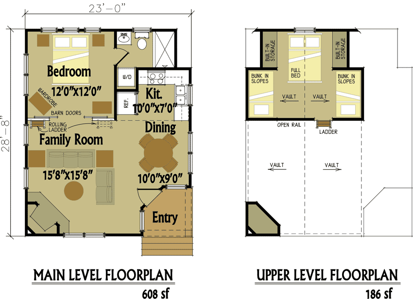 Small Cabin Designs with Loft Small Cabin Floor Plans