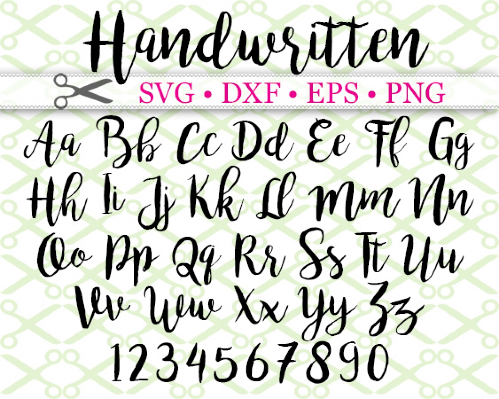 Handwritten Script Fonts image.