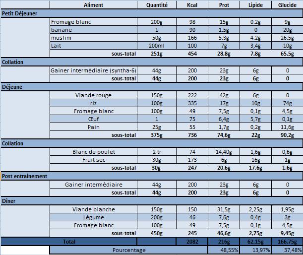 programme masse musculation