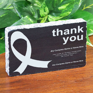 Thank You Ribbon Marble Keepsake