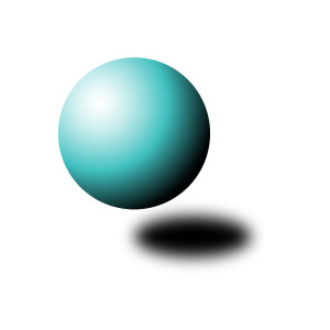 teal sphere