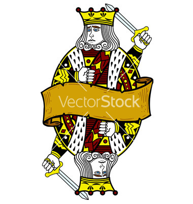 King Playing Card Vector