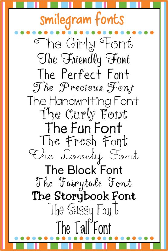 Cute Girly Handwriting Fonts