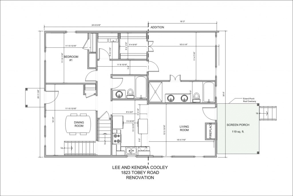 Architectural Drawing House Floor Plan