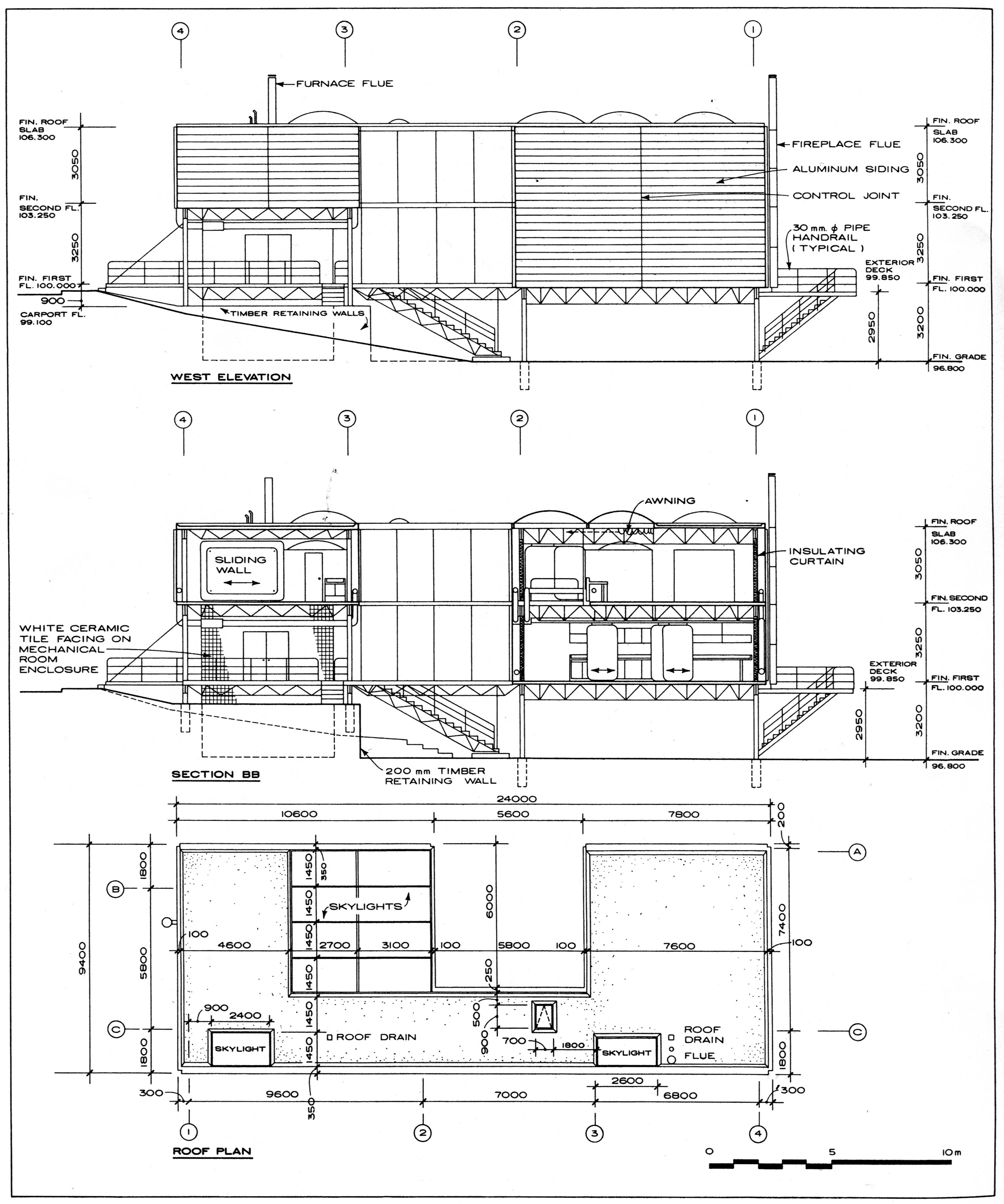 Architectural Plans Section Drawing