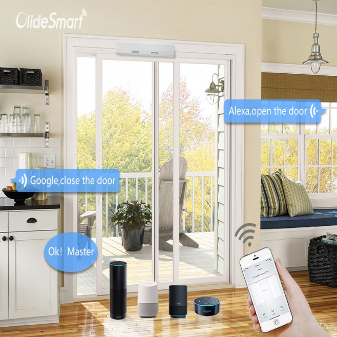 Olide Smart Phone APP Control Residential Sliding Door Opener