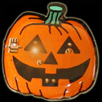 L.E.D. Pumpkin Light Up Pins