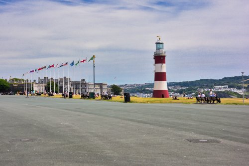 Smeaton's Tower on Plymouth Hoe in Devon