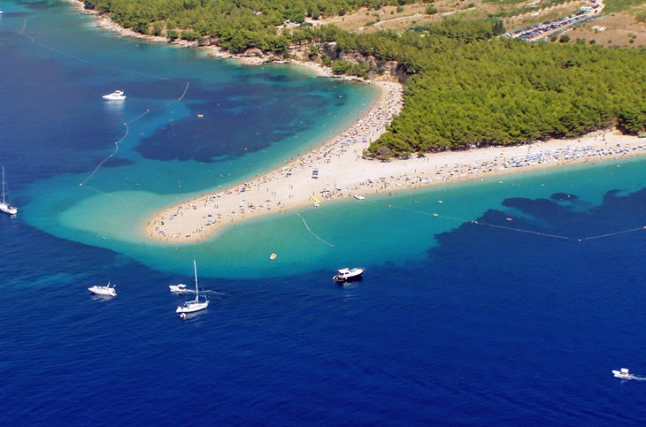 Zlatni Rat on Brac in the Dalmatian Islands