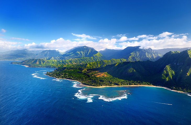 Aerial view of Kaua'i