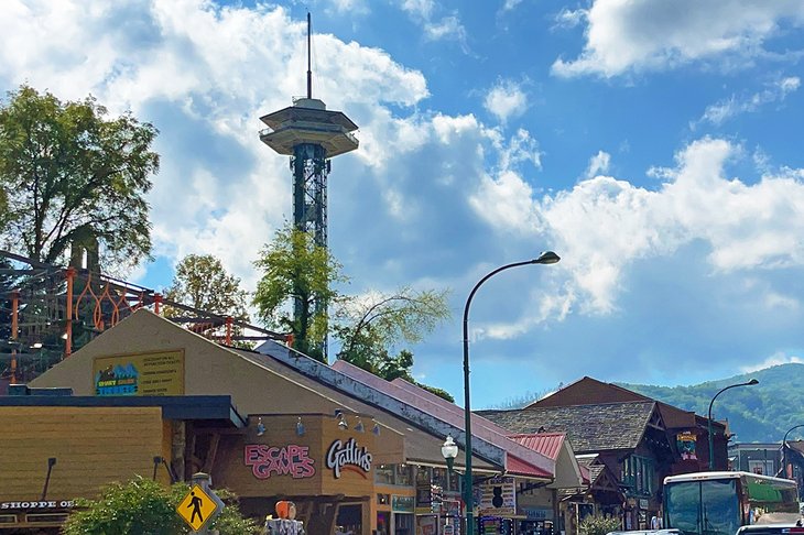 Gatlinburg Strip and the Gatlinburg Space Needle