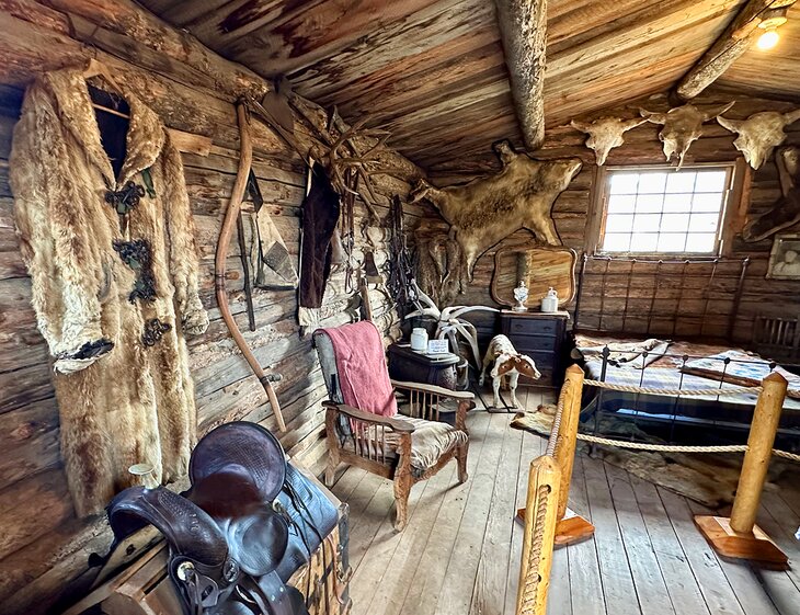 A display at Old Trail Town, Cody