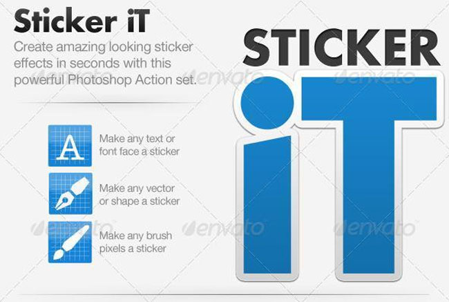 Sticker Photoshop Action Creator