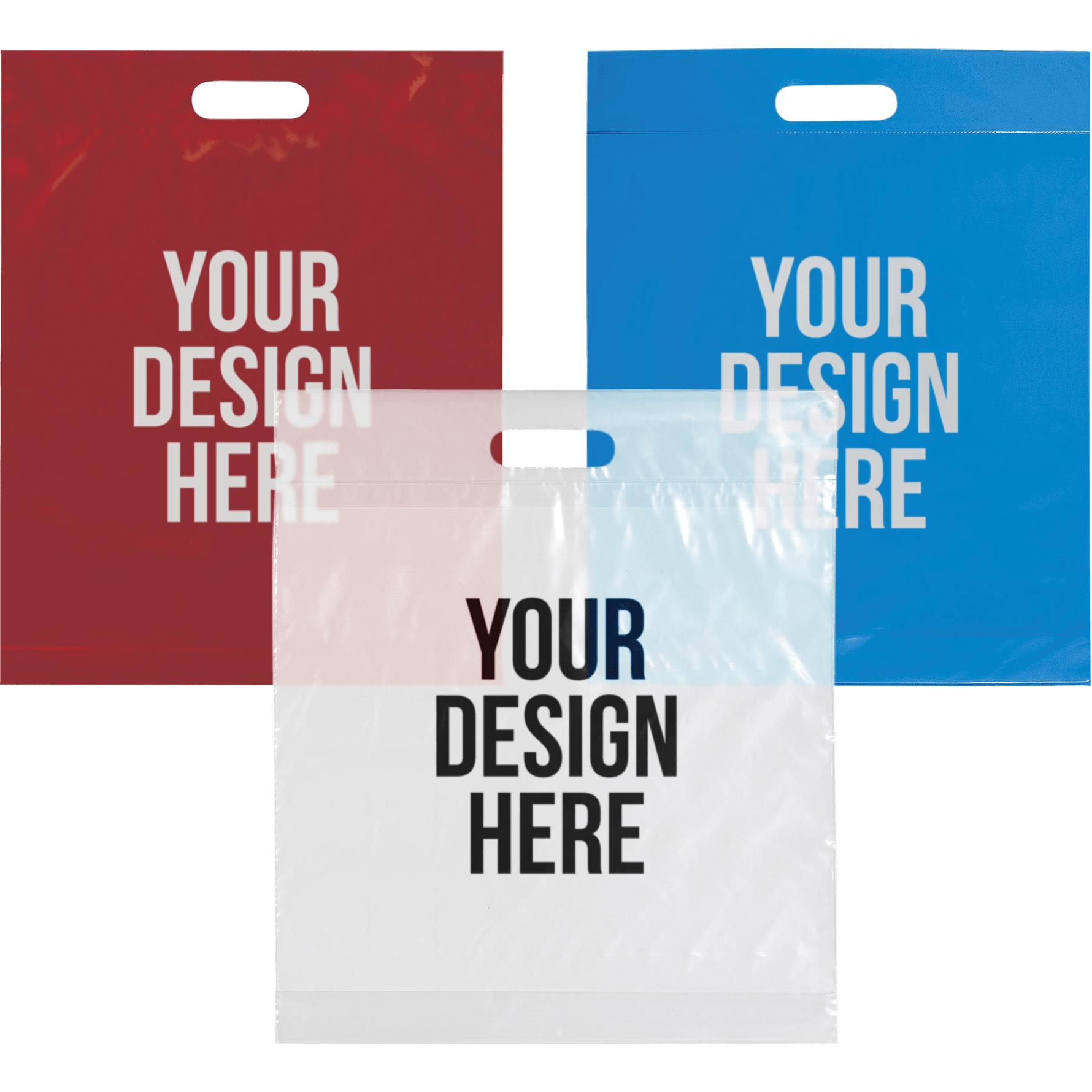 Die Cut Handle Bag (15" x 19" x 3" Dia.)