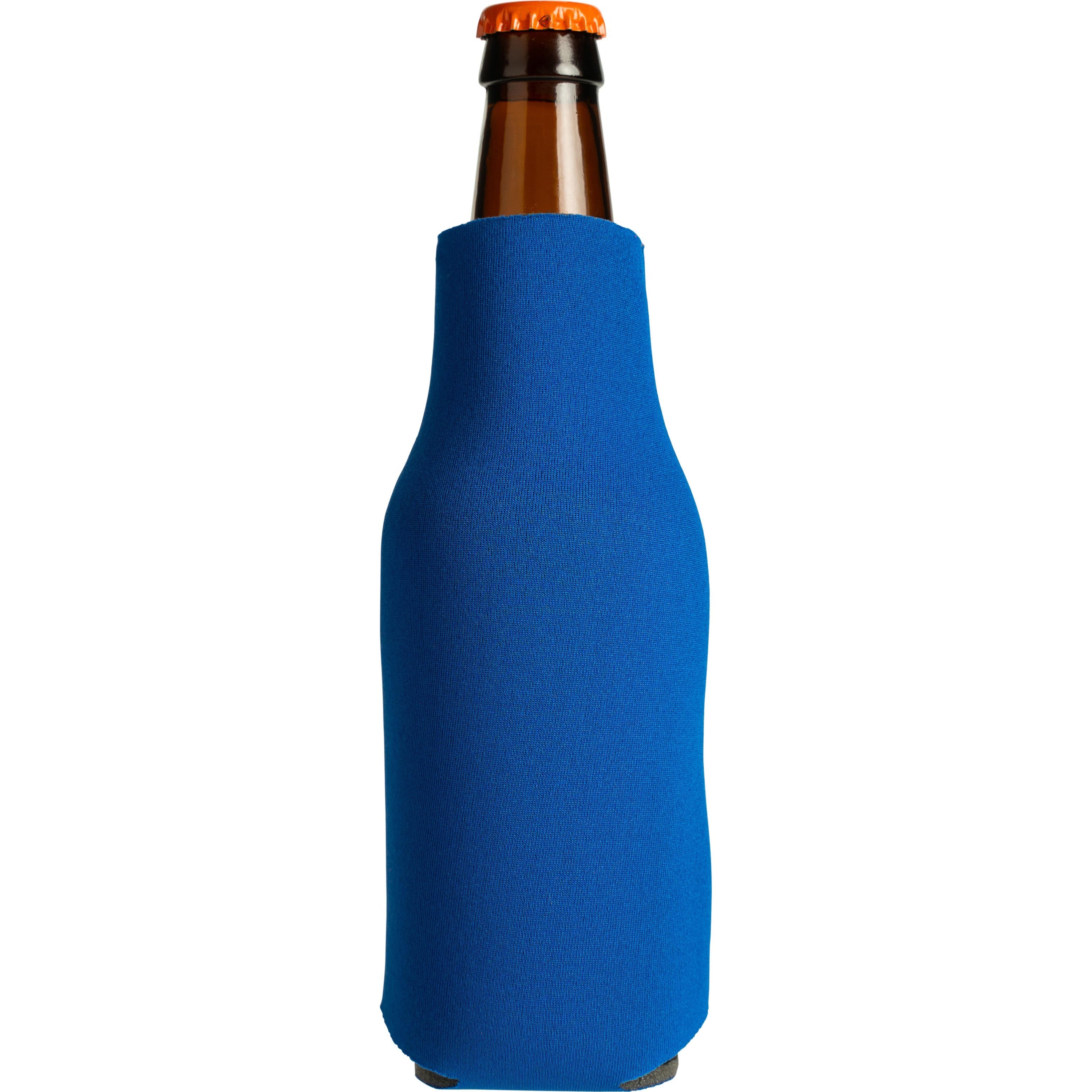 Royal Blue Zipper Beer Bottle Insulator (12 Oz.)