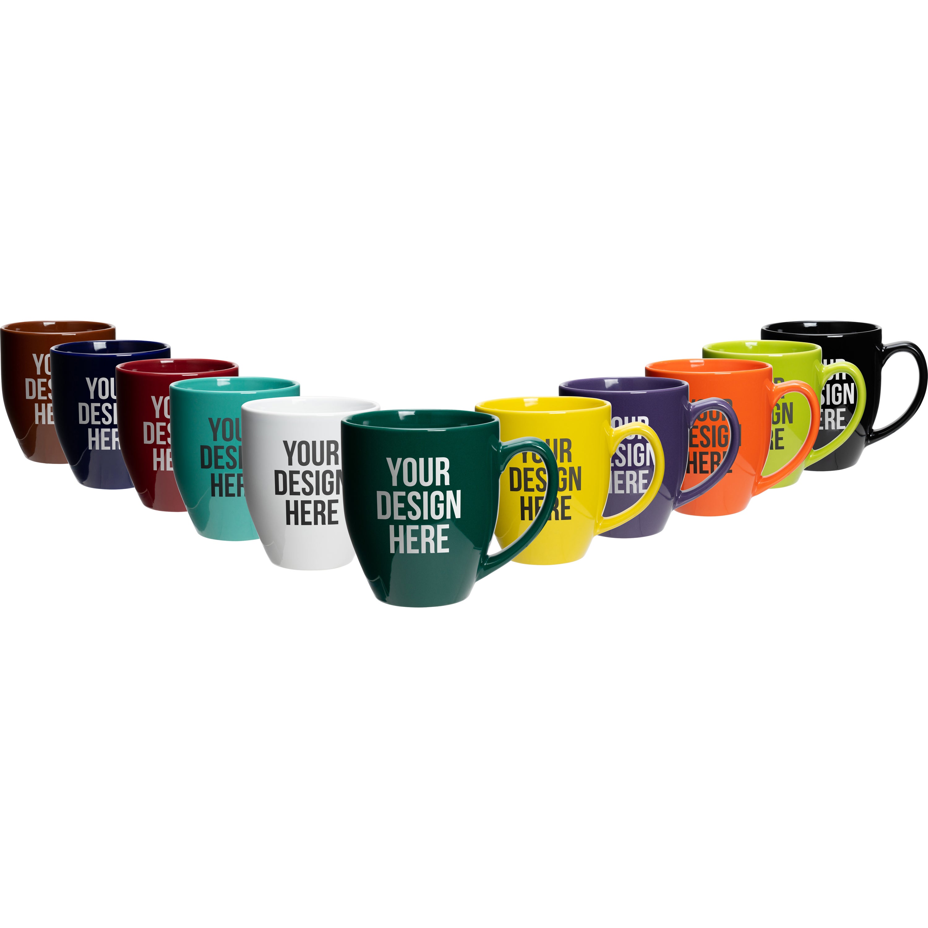 Bistro Glossy Coffee Mug (16 Oz., Colors)