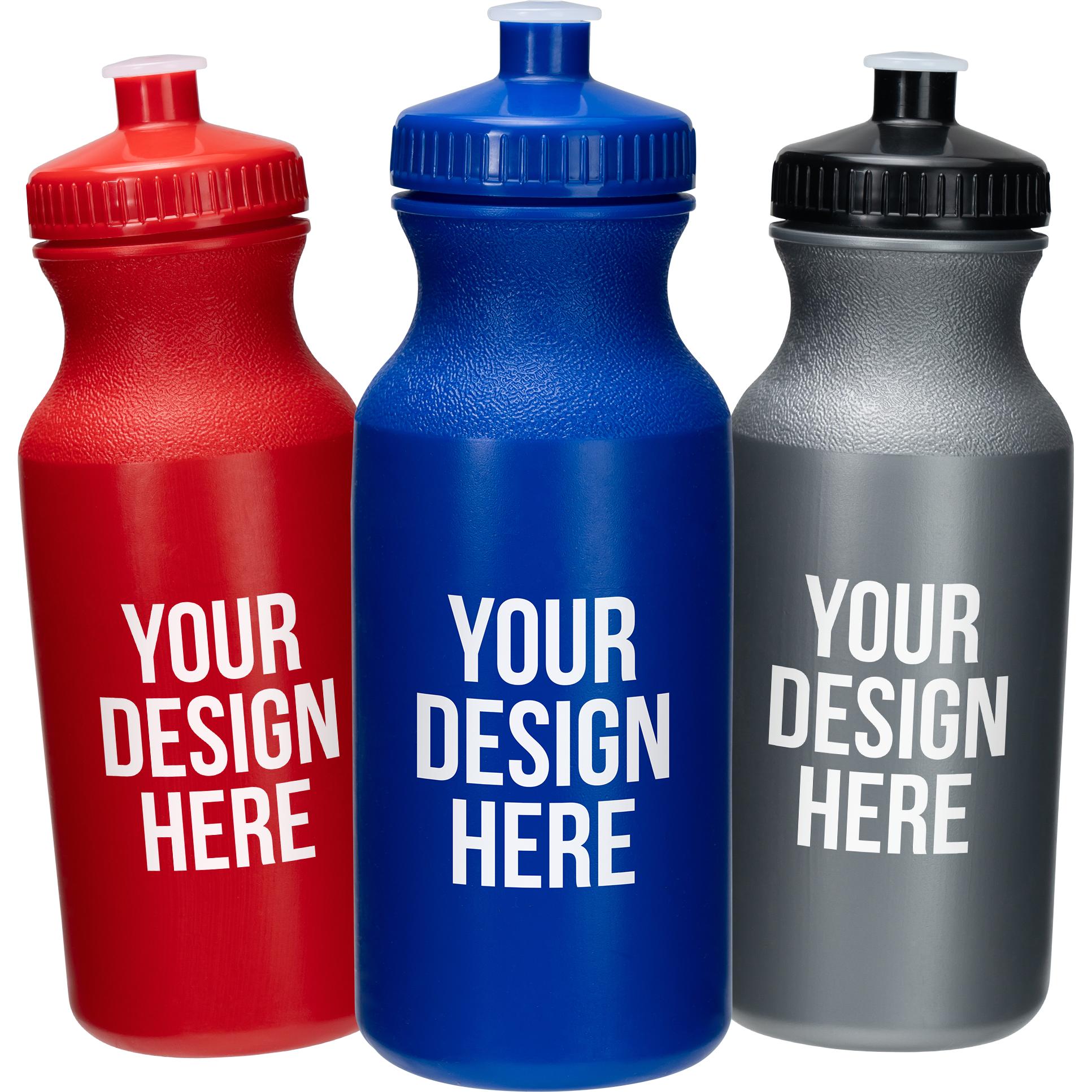 Water Bottle with Push Cap (20 Oz.)