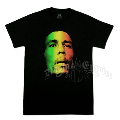 Bob Marley Face and Redemption Black T-Shirt - Men's