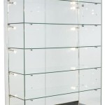 48 Glass Display Case W Sliding Doors