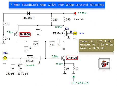 Bipolar Transistor Feedback Amplifier 2