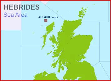 map showing location of AINMIRE loss