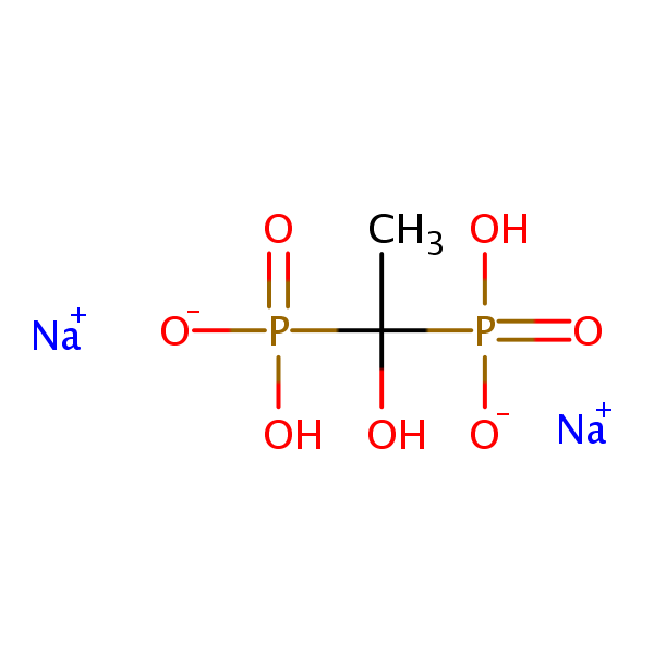 Etidronate disodium structural formula